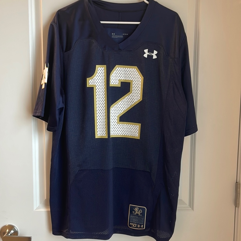 Notre Dame Football 125th Anniversary Throwback Jersey Sz. Large